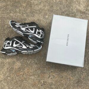 Balenciaga Runner Black Silver